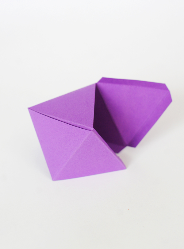 Геометрические коробочки из бумаги