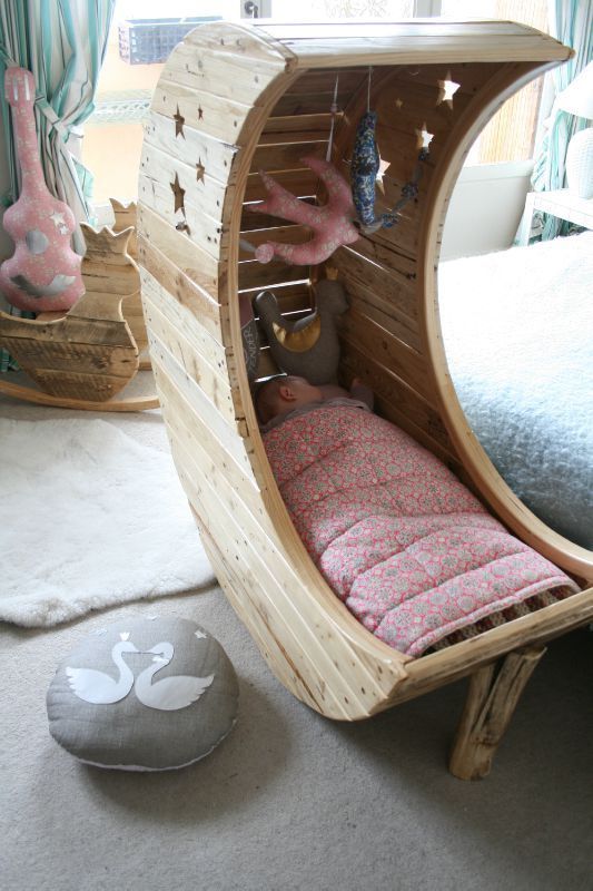 Детские кровати из поддонов фото