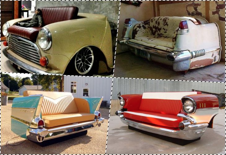 40 Шедевров мебели из старых автомобилей