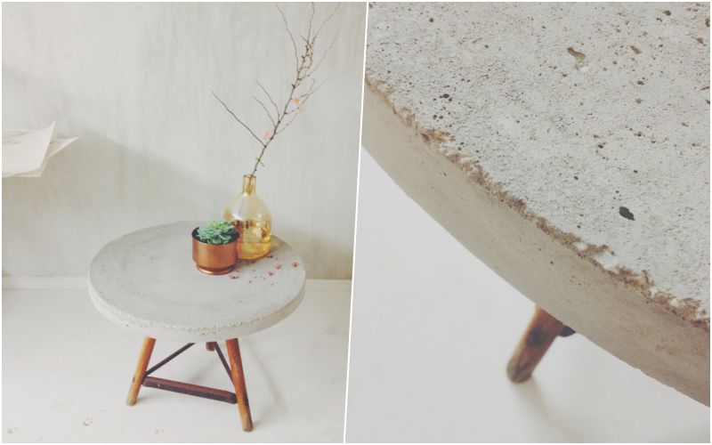 20 Уникальных вариантов простой мебели из бетона