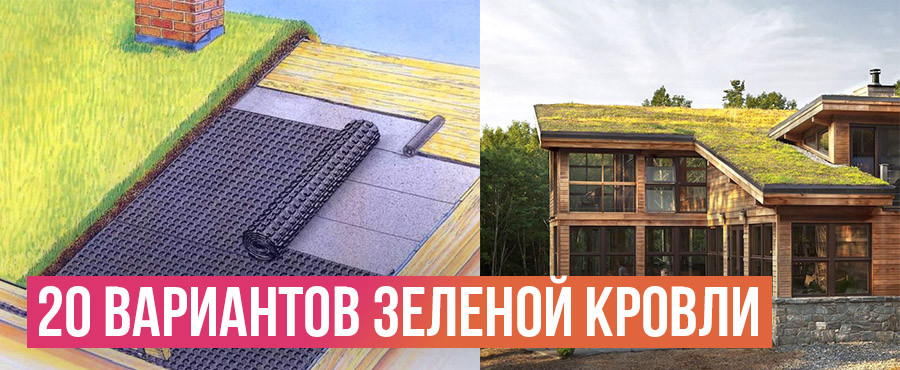 20 Вариантов зеленой кровли, создающие атмосферу единения с природой