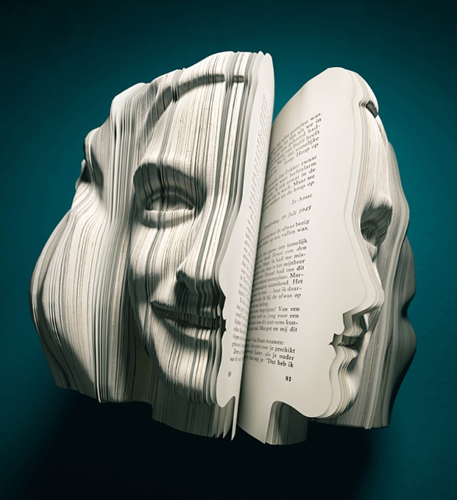 3D Портрет из книг 3D Портрет из книг