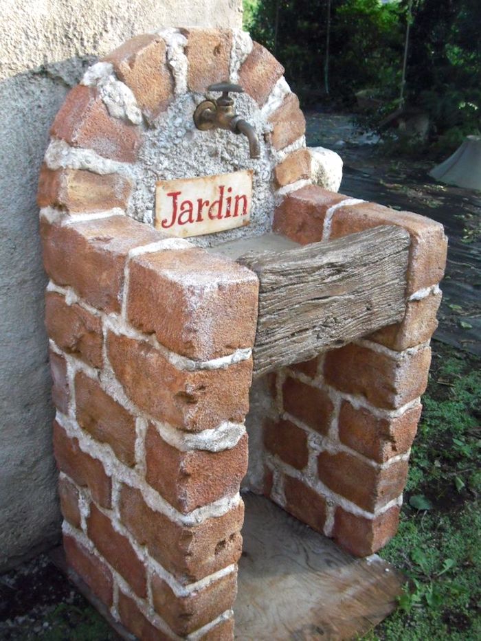 old brick in garden 13