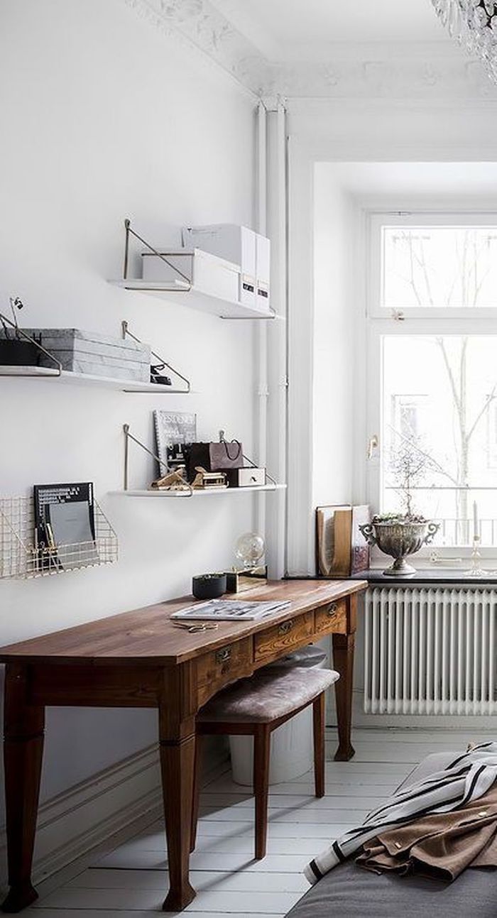 18 Способов интегрировать винтажный стол в домашний офис