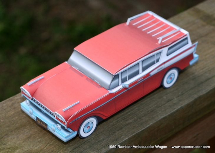 Бумажная модель автомобиля: Rambler Ambassador {PDF}