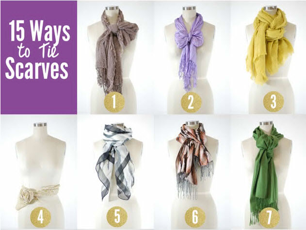 15 Креативных способов завязать платок своими руками
