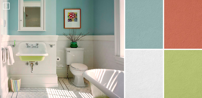 Цветовые решения для ванной комнаты
