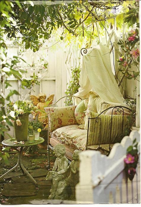 Уютное место для отдыха в саду. 55 Идей
