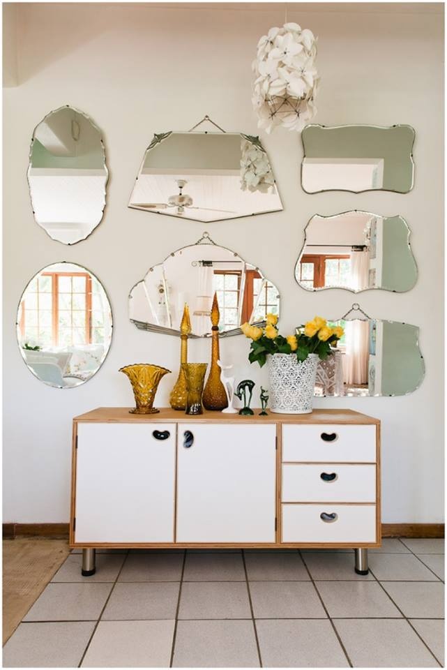 Декор стен с помощью зеркал