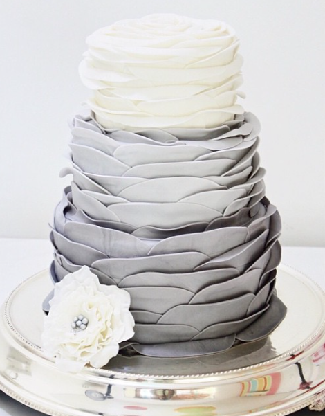 45 Свадебных тортов в стиле Омбре