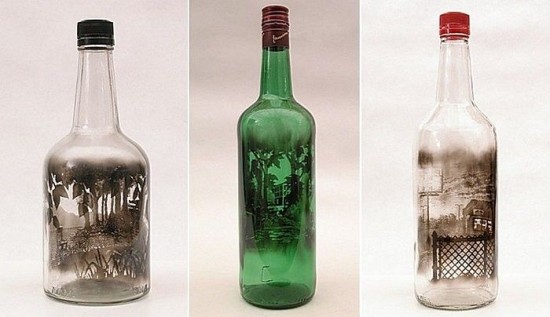 Рисование на бутылках
