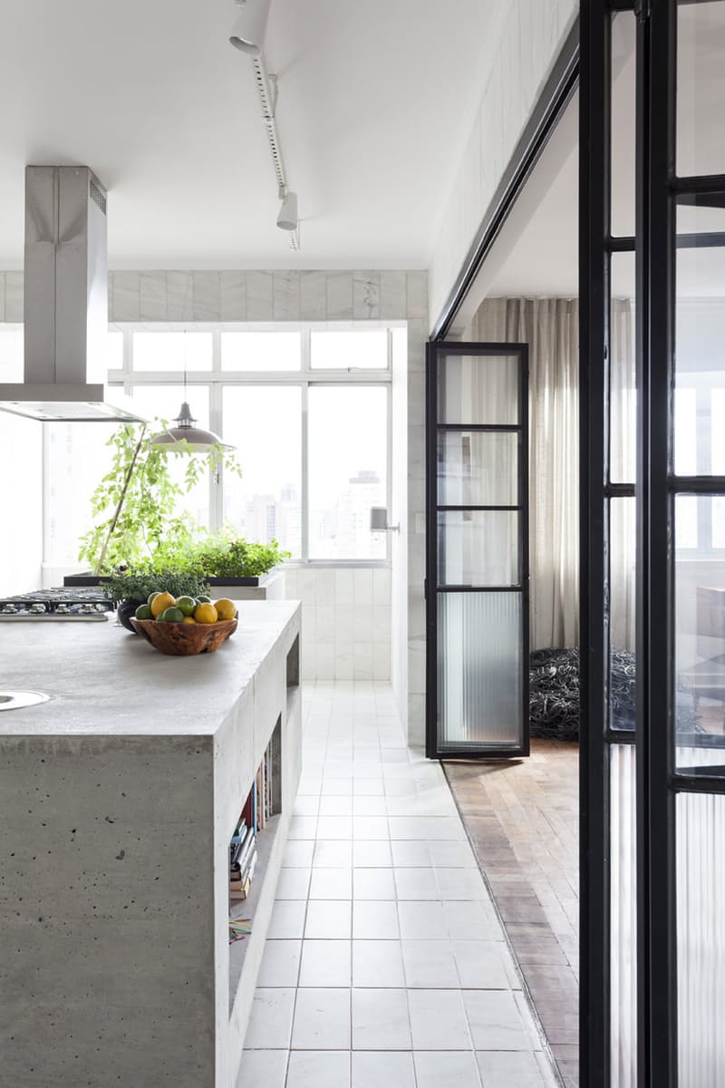 15 Идей использования бетона на кухне