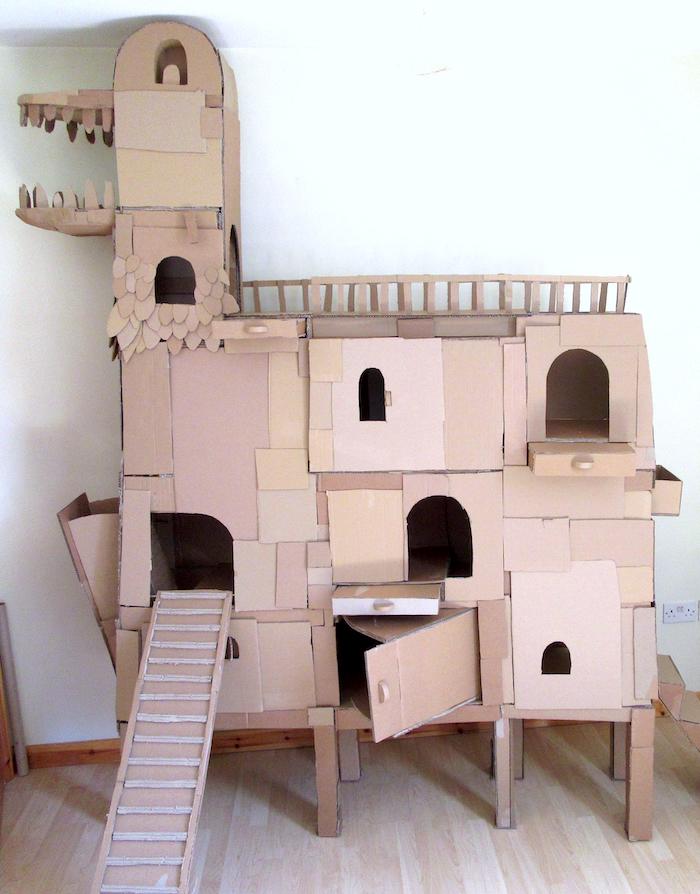 Сделать домик для кошки своими руками (74 фото)