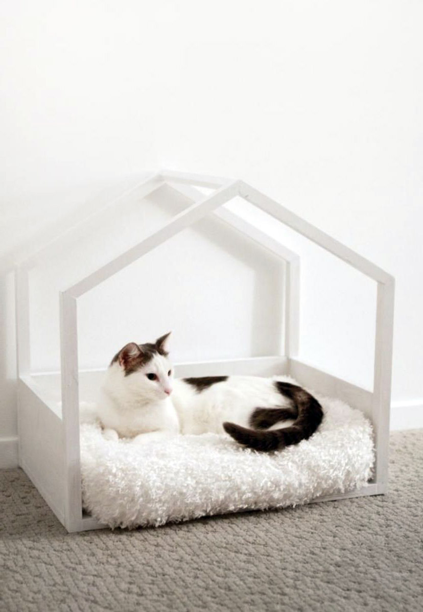 как сделать домики для кошек мебель щелково