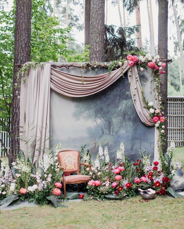 15 Ідей для створення фону весільних фотографій