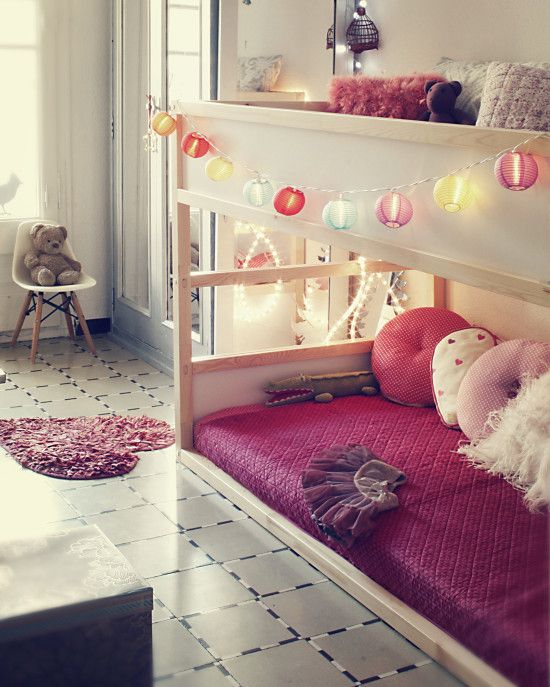50 Крутых вариантов декора детской кровати IKEA Kura