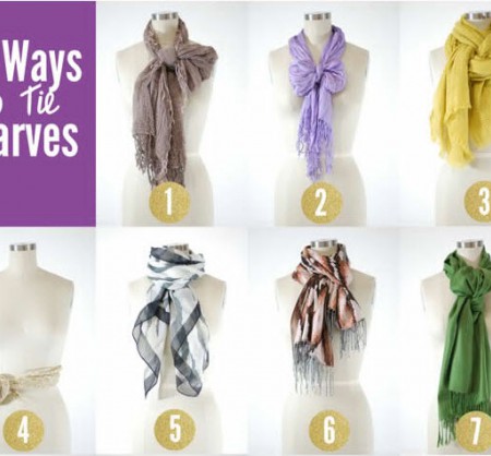 15 Креативных способов завязать платок