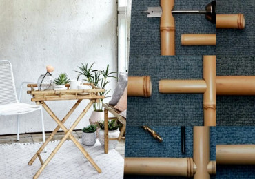 14 Крутих ідей меблів з бамбука та способи з'єднання стовбурів
